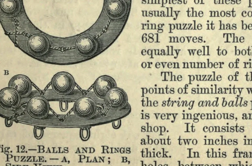 An illustration from Cassell's book of in-door amusements, card games, and fireside fun, 1881, leaf 103