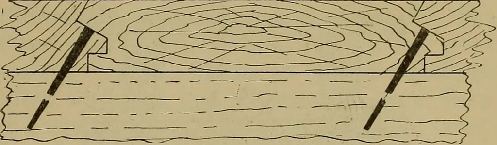 An illustration from Cassells' carpentry and joinery, 1907, leaf 108