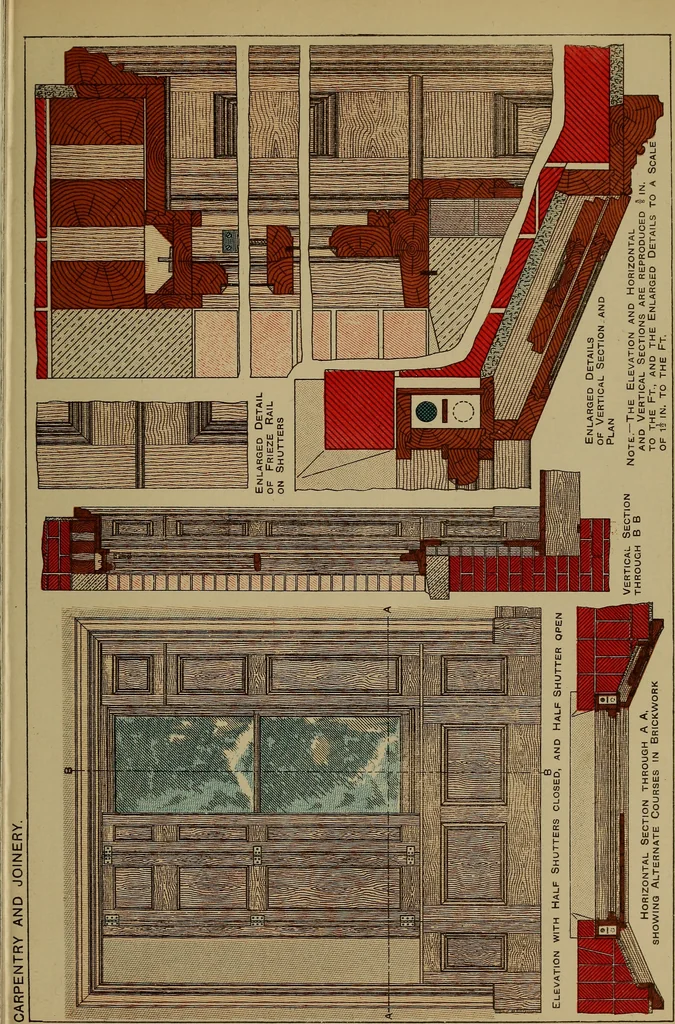 An illustration from Cassells' carpentry and joinery, 1907, leaf 114