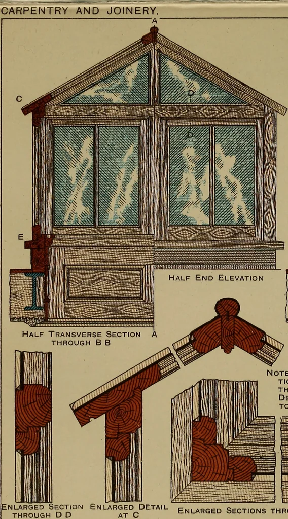 An illustration from Cassells' carpentry and joinery, 1907, leaf 164
