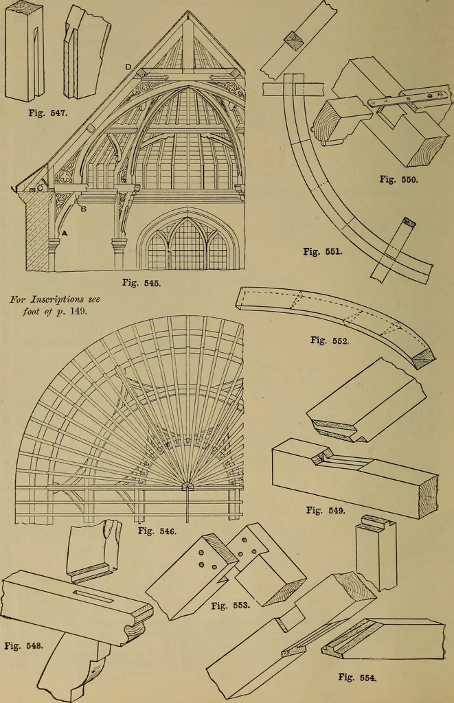 An illustration from Cassells' carpentry and joinery, 1907, leaf 169
