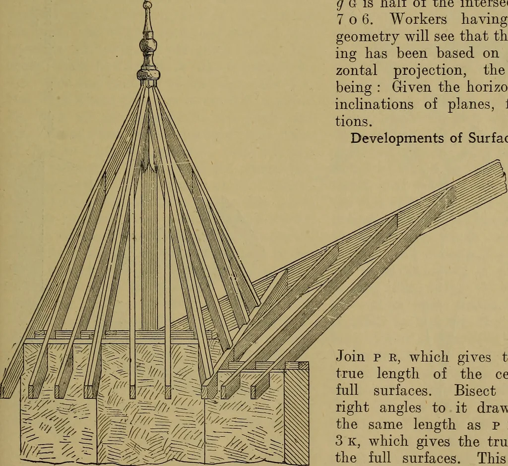 An illustration from Cassells' carpentry and joinery, 1907, leaf 198