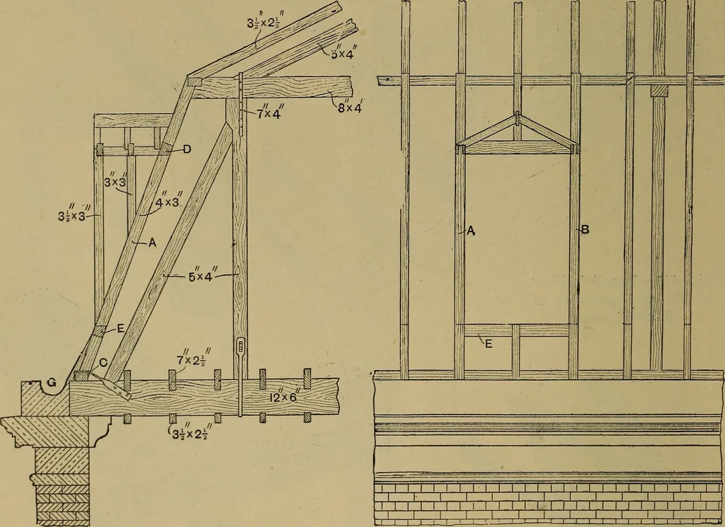 An illustration from Cassells' carpentry and joinery, 1907, leaf 203