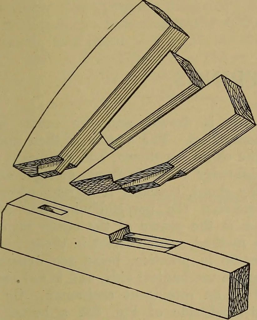 An illustration from Cassells' carpentry and joinery, 1907, leaf 274