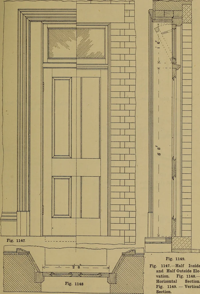 An illustration from Cassells' carpentry and joinery, 1907, leaf 376