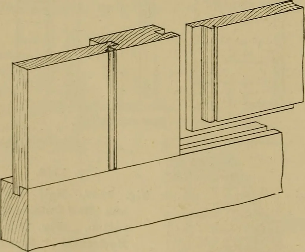 An illustration from Cassells' carpentry and joinery, 1907, leaf 377