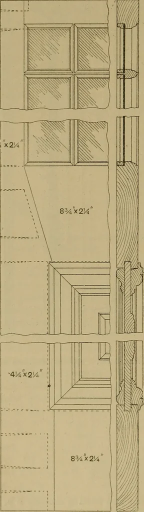 An illustration from Cassells' carpentry and joinery, 1907, leaf 387
