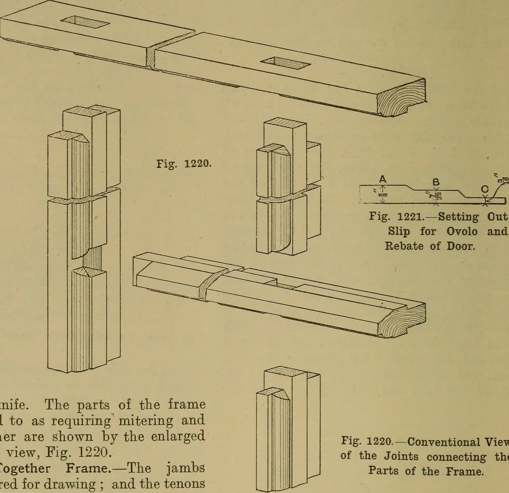 An illustration from Cassells' carpentry and joinery, 1907, leaf 399