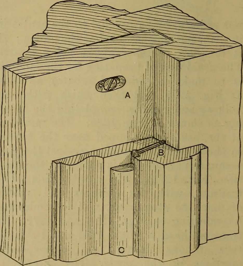 An illustration from Cassells' carpentry and joinery, 1907, leaf 427