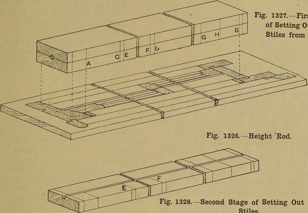 An illustration from Cassells' carpentry and joinery, 1907, leaf 440