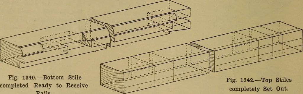 An illustration from Cassells' carpentry and joinery, 1907, leaf 443