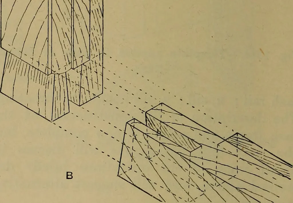 An illustration from Cassells' carpentry and joinery, 1907, leaf 449