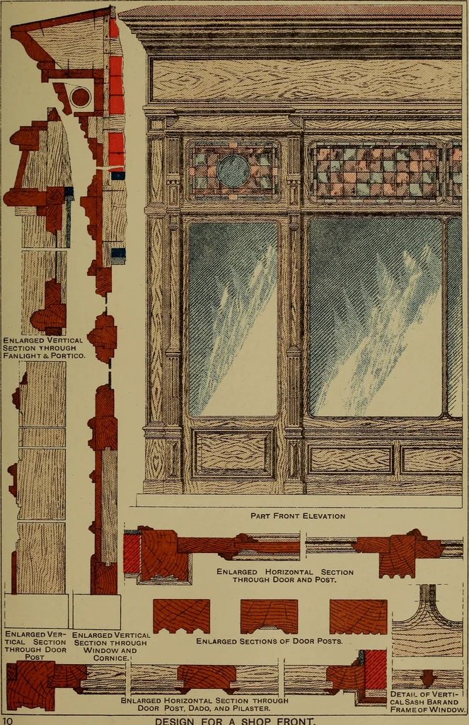 An illustration from Cassells' carpentry and joinery, 1907, leaf 464