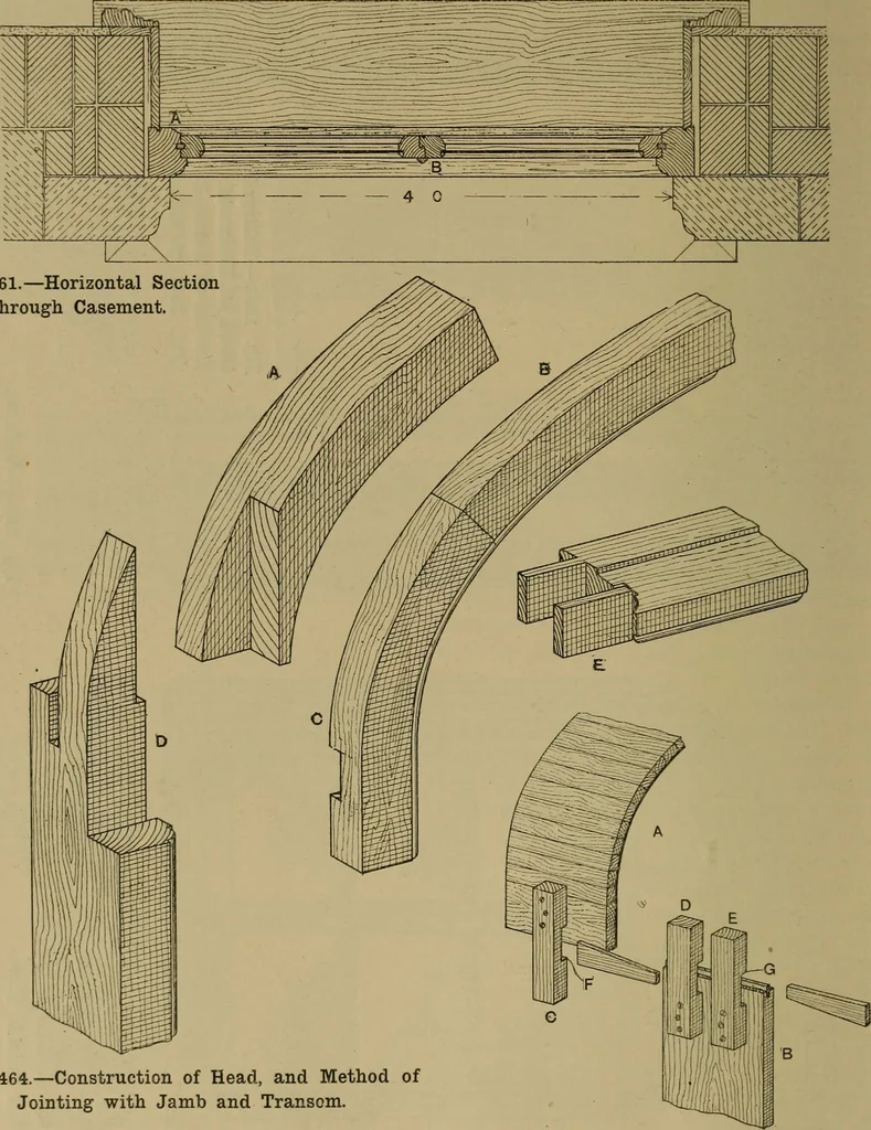 An illustration from Cassells' carpentry and joinery, 1907, leaf 481