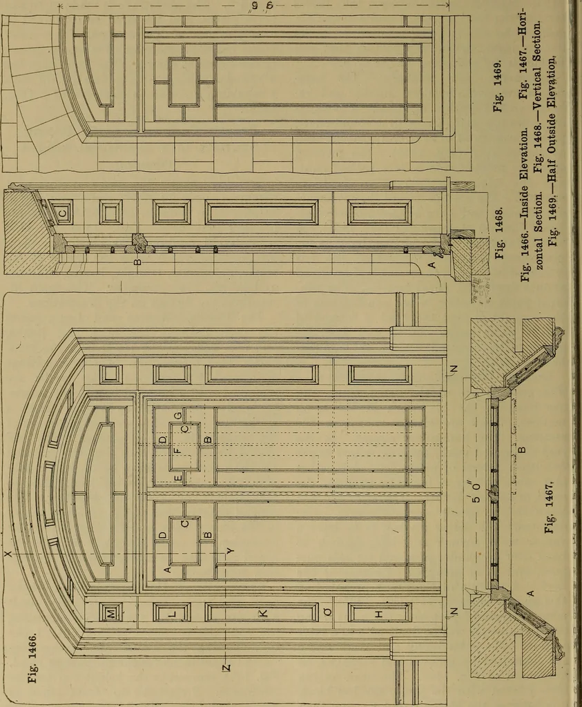An illustration from Cassells' carpentry and joinery, 1907, leaf 483