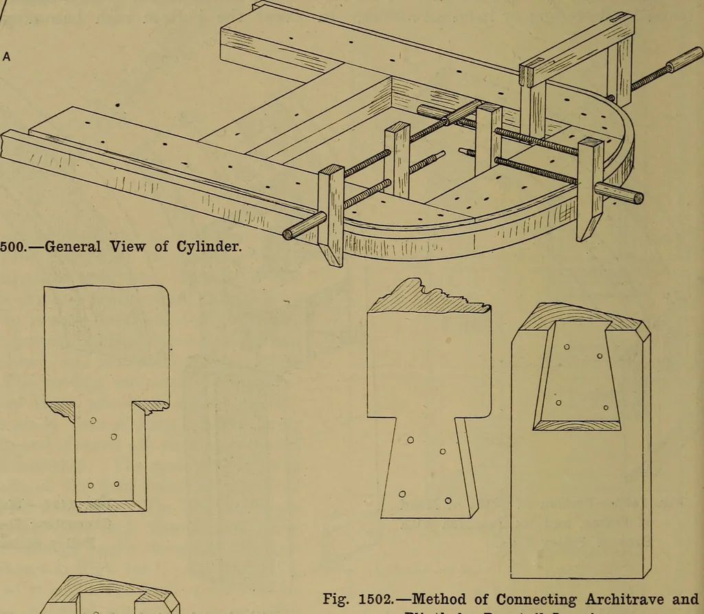 An illustration from Cassells' carpentry and joinery, 1907, leaf 493