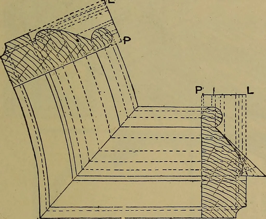 An illustration from Cassells' carpentry and joinery, 1907, leaf 512