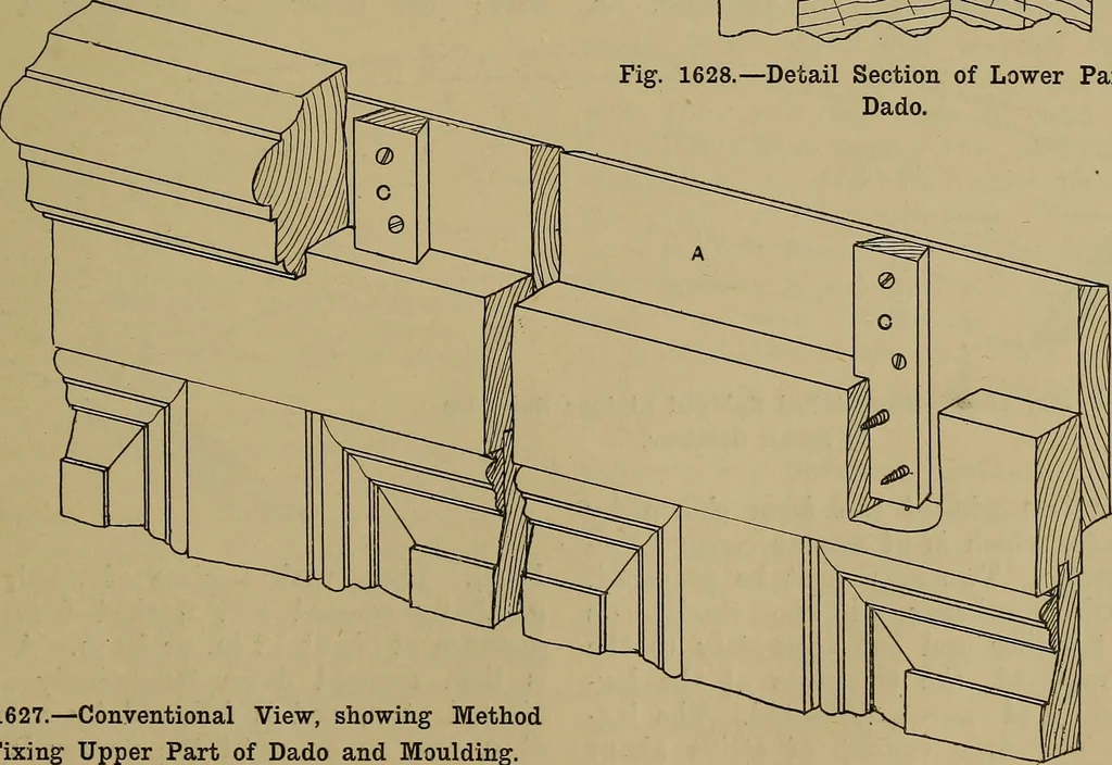 An illustration from Cassells' carpentry and joinery, 1907, leaf 528