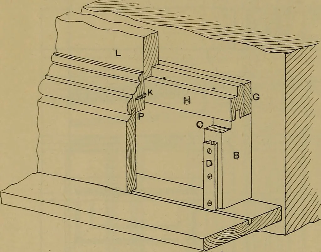 An illustration from Cassells' carpentry and joinery, 1907, leaf 549