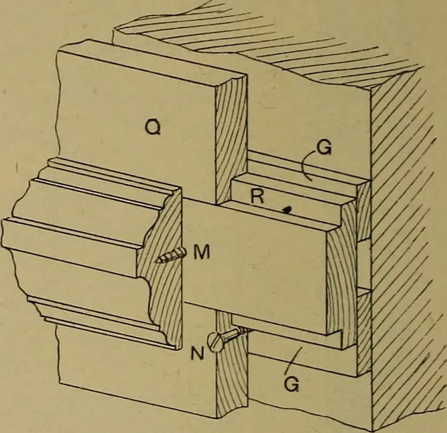 An illustration from Cassells' carpentry and joinery, 1907, leaf 549