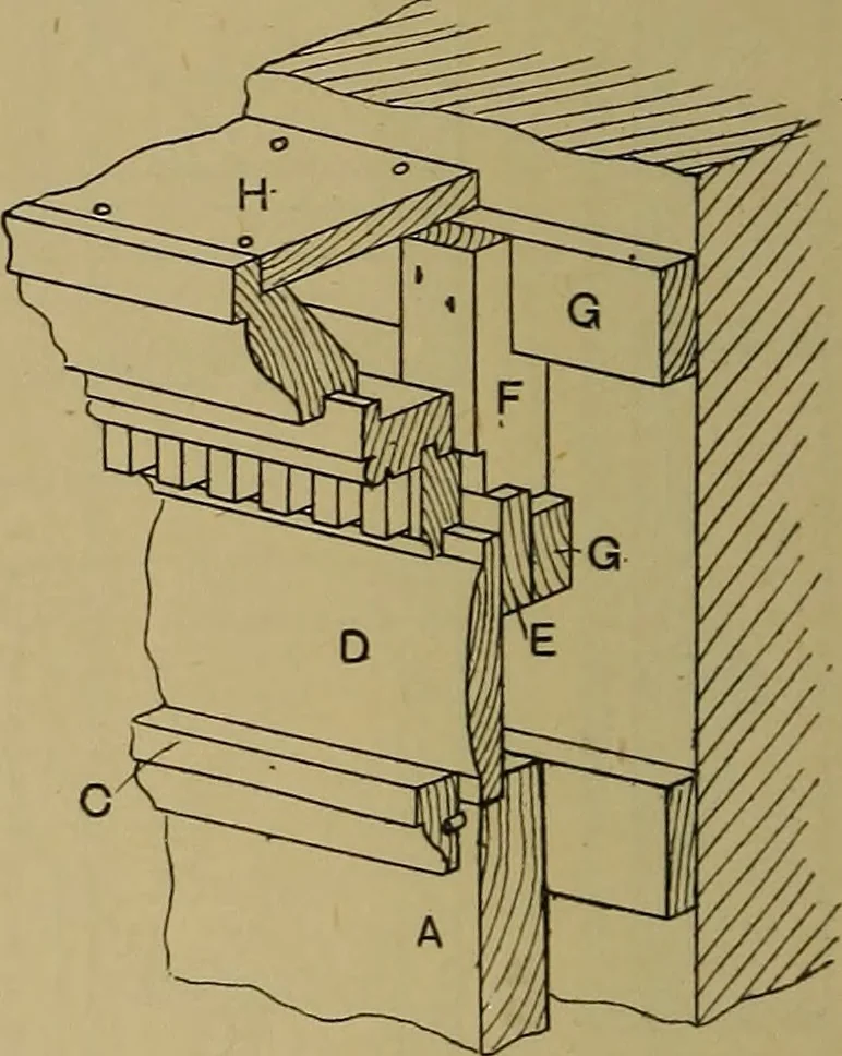An illustration from Cassells' carpentry and joinery, 1907, leaf 549