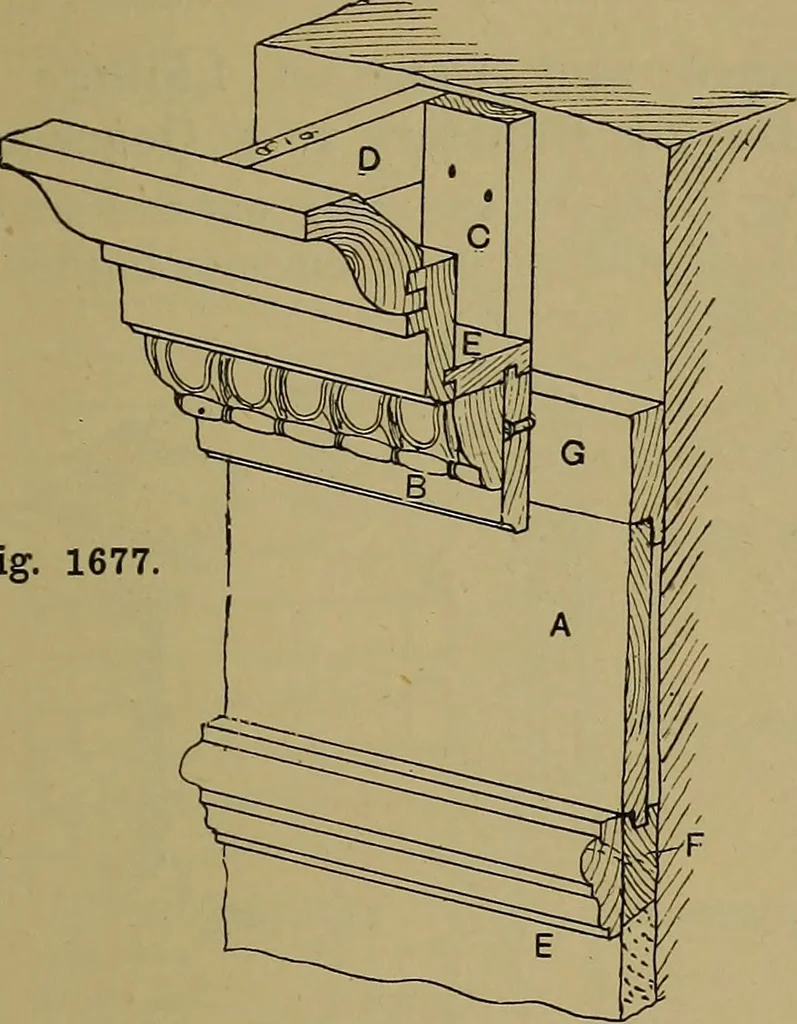 An illustration from Cassells' carpentry and joinery, 1907, leaf 550