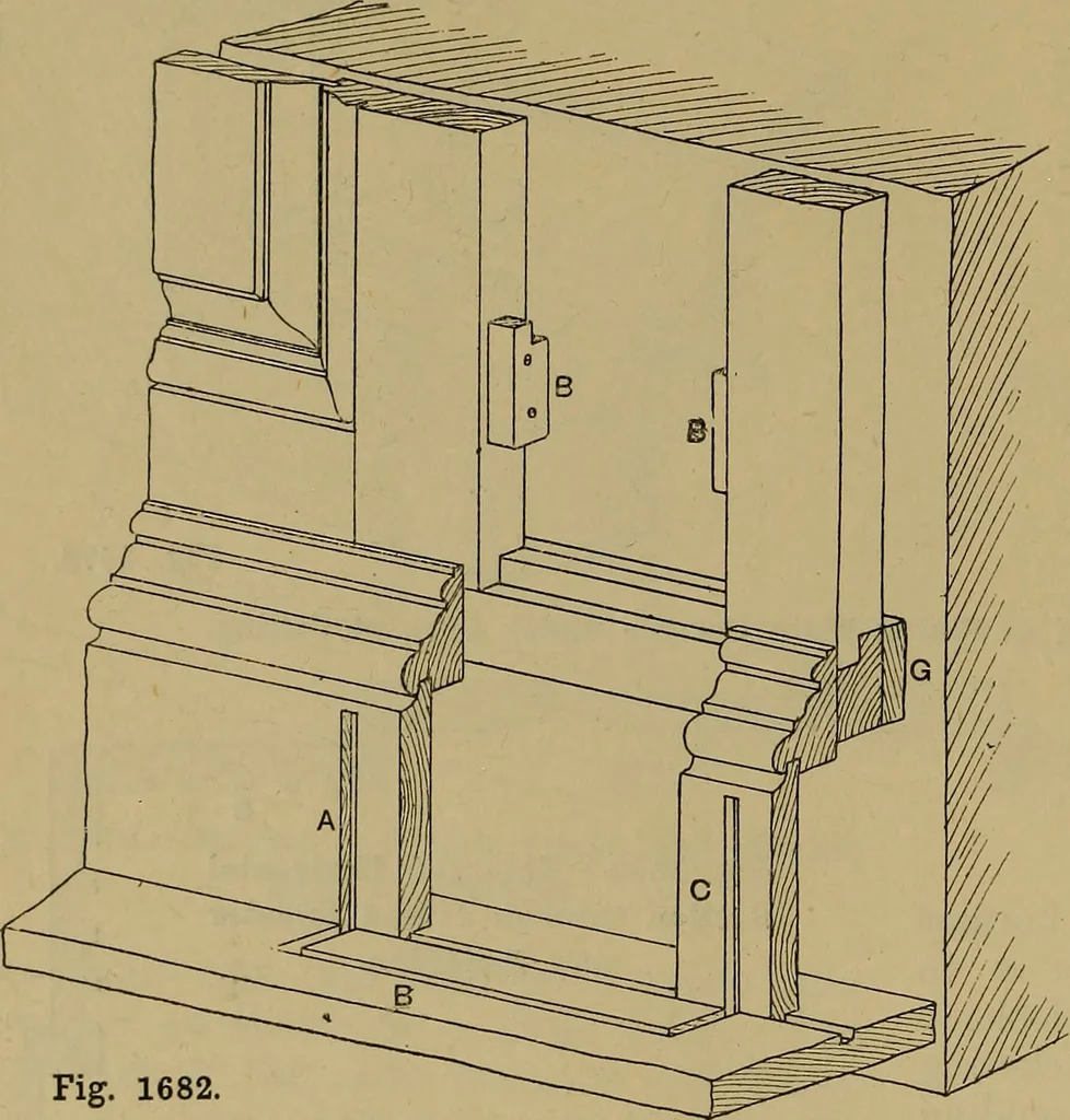 An illustration from Cassells' carpentry and joinery, 1907, leaf 551