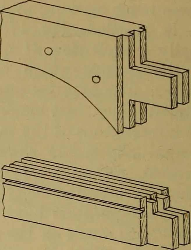 An illustration from Cassells' carpentry and joinery, 1907, leaf 575