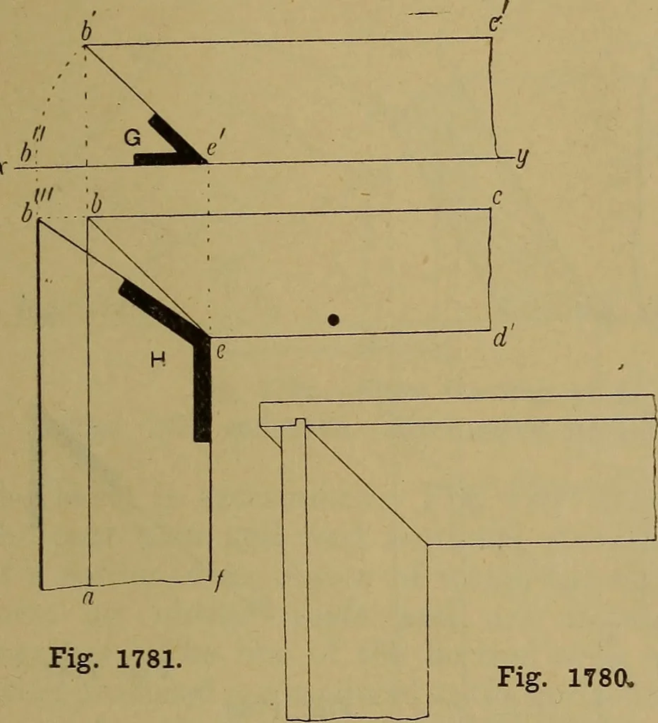 An illustration from Cassells' carpentry and joinery, 1907, leaf 588
