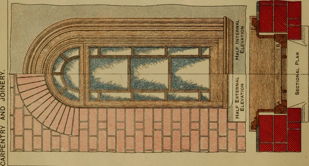 An illustration from Cassells' carpentry and joinery, 1907, leaf 9