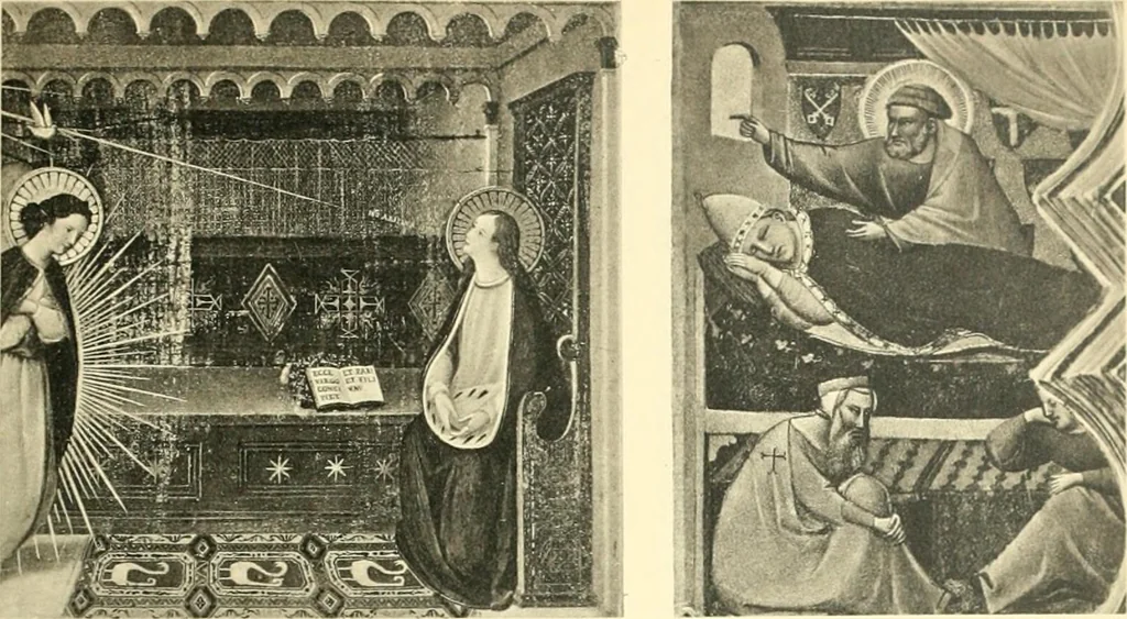 An illustration from Cassoni: Truhen und Truhenbilder der italienischen Früh-Renaissance. Ein Beitrag zur profanmalerei im Quattrocento, 1915, leaf 498