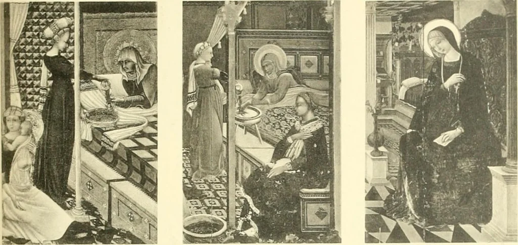 An illustration from Cassoni: Truhen und Truhenbilder der italienischen Früh-Renaissance. Ein Beitrag zur profanmalerei im Quattrocento, 1915, leaf 504