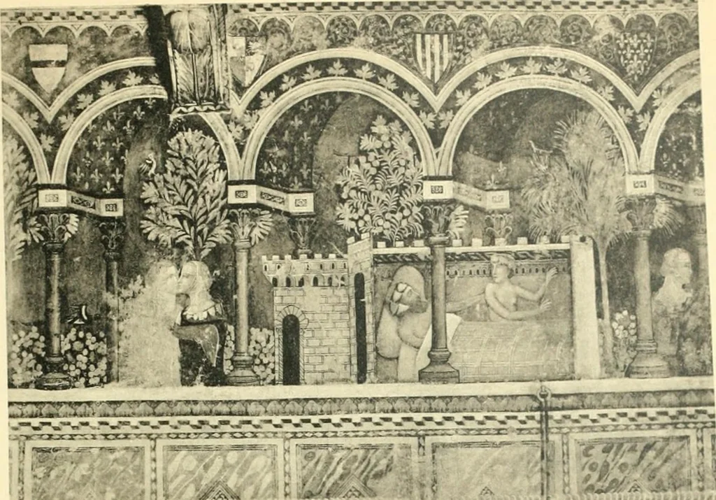 An illustration from Cassoni: Truhen und Truhenbilder der italienischen Früh-Renaissance. Ein Beitrag zur profanmalerei im Quattrocento, 1915, leaf 510