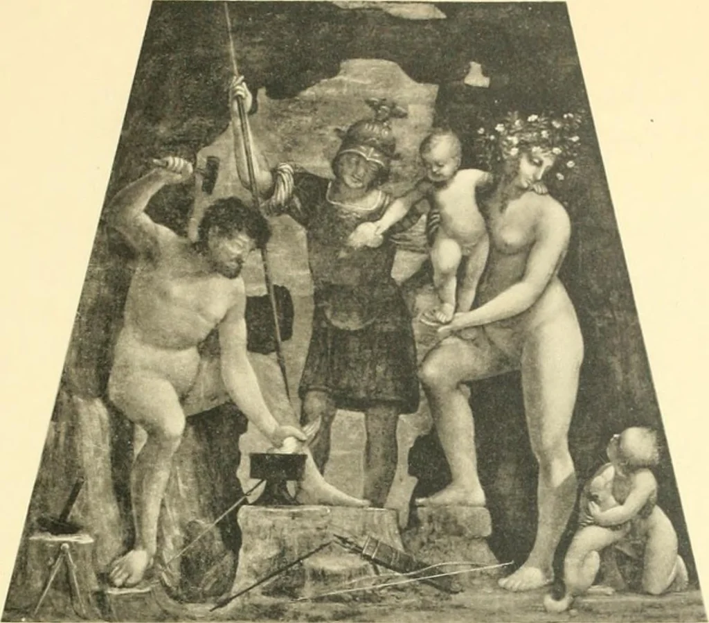 An illustration from Cassoni: Truhen und Truhenbilder der italienischen Früh-Renaissance. Ein Beitrag zur profanmalerei im Quattrocento, 1915, leaf 524