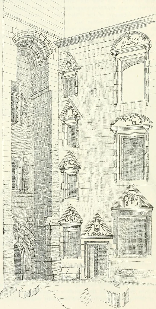 An illustration from The castellated and domestic architecture of Scotland, from the twelfth to the eighteenth century, 1887, leaf 153