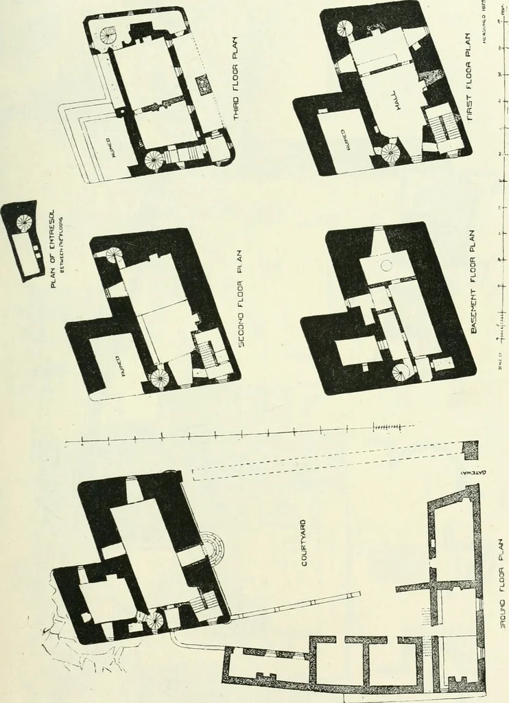 An illustration from The castellated and domestic architecture of Scotland, from the twelfth to the eighteenth century, 1887, leaf 204