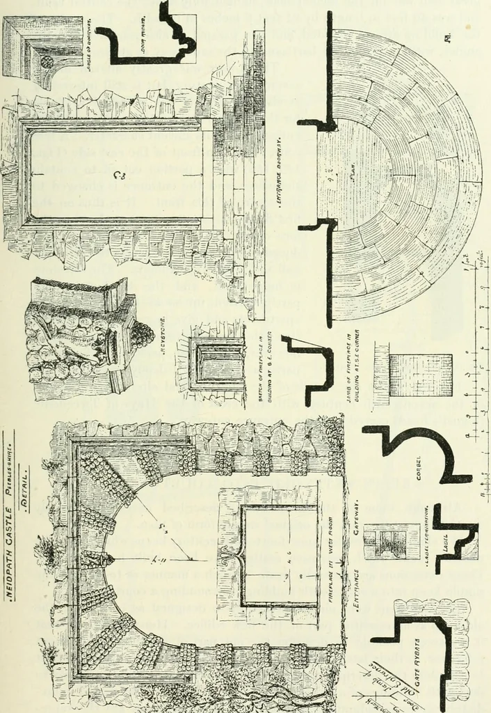 An illustration from The castellated and domestic architecture of Scotland, from the twelfth to the eighteenth century, 1887, leaf 206