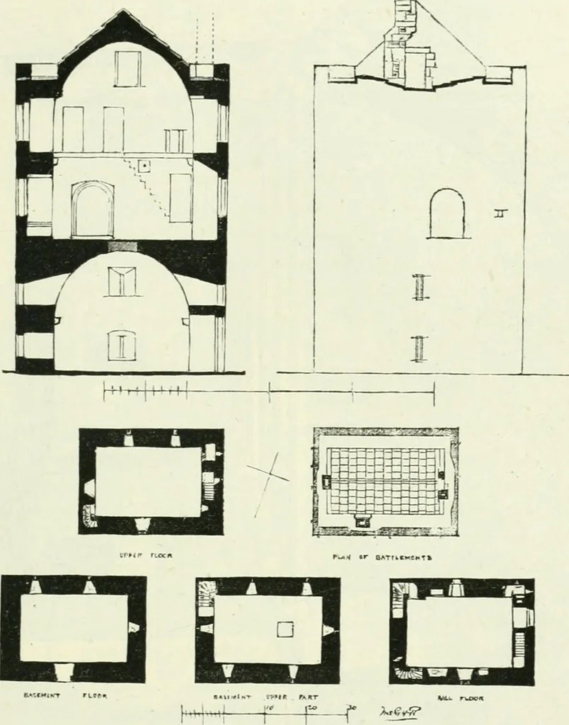 An illustration from The castellated and domestic architecture of Scotland, from the twelfth to the eighteenth century, 1887, leaf 246