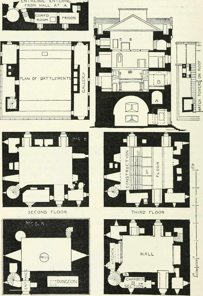 An illustration from The castellated and domestic architecture of Scotland, from the twelfth to the eighteenth century, 1887, leaf 257