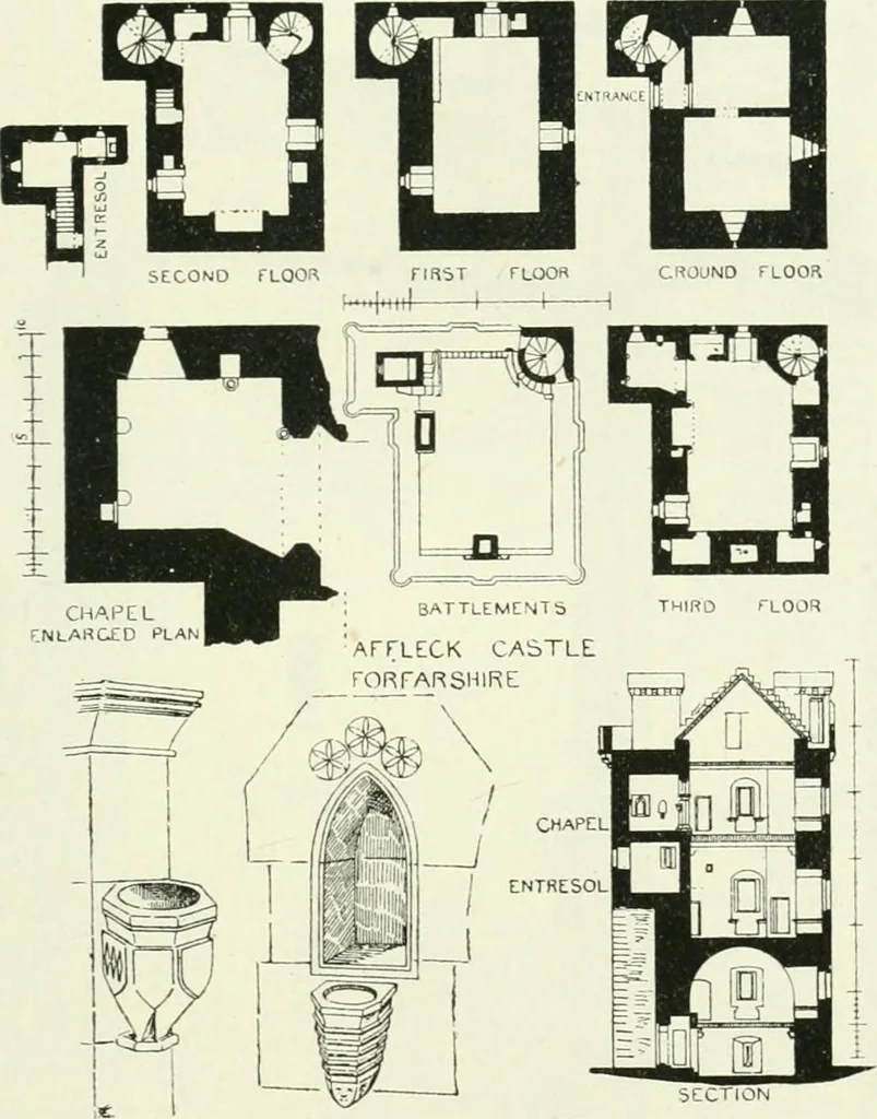 An illustration from The castellated and domestic architecture of Scotland, from the twelfth to the eighteenth century, 1887, leaf 270