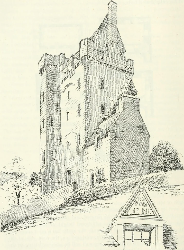An illustration from The castellated and domestic architecture of Scotland, from the twelfth to the eighteenth century, 1887, leaf 291