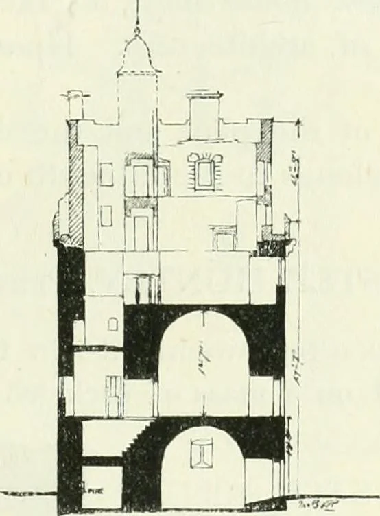 An illustration from The castellated and domestic architecture of Scotland, from the twelfth to the eighteenth century, 1887, leaf 338