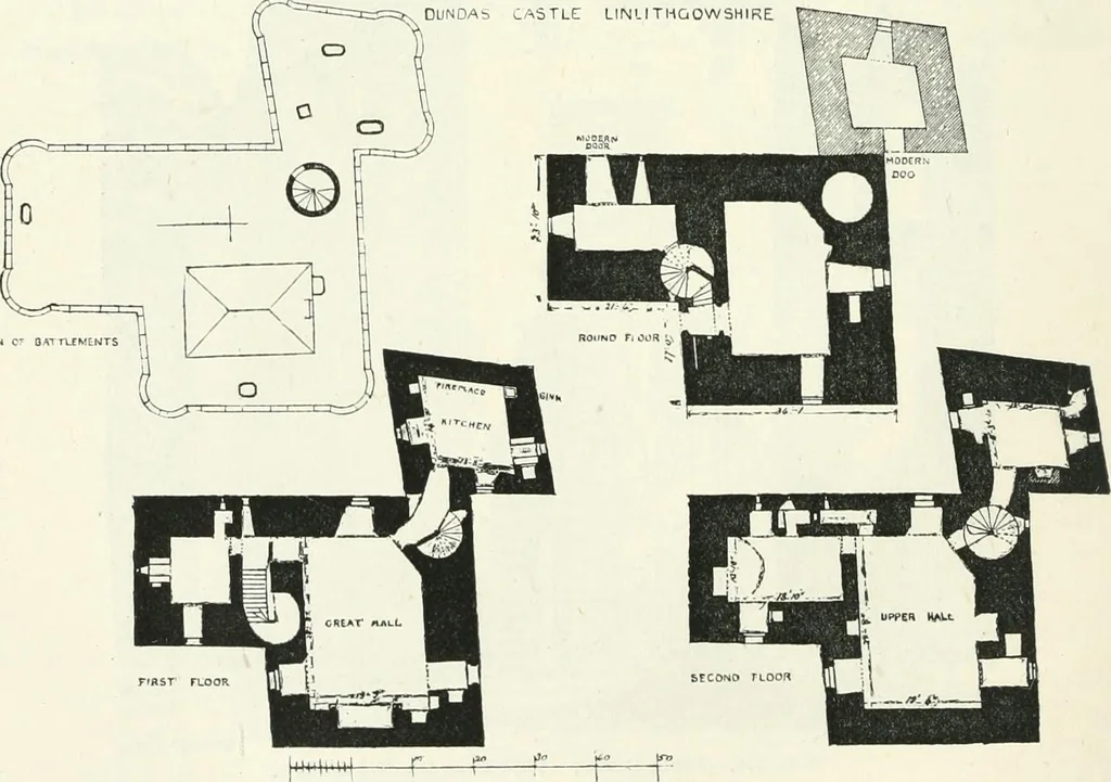 An illustration from The castellated and domestic architecture of Scotland, from the twelfth to the eighteenth century, 1887, leaf 347