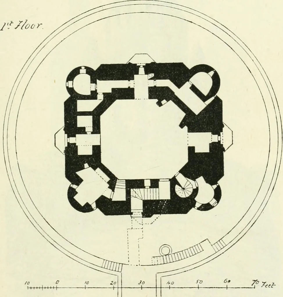 An illustration from The castellated and domestic architecture of Scotland, from the twelfth to the eighteenth century, 1887, leaf 46
