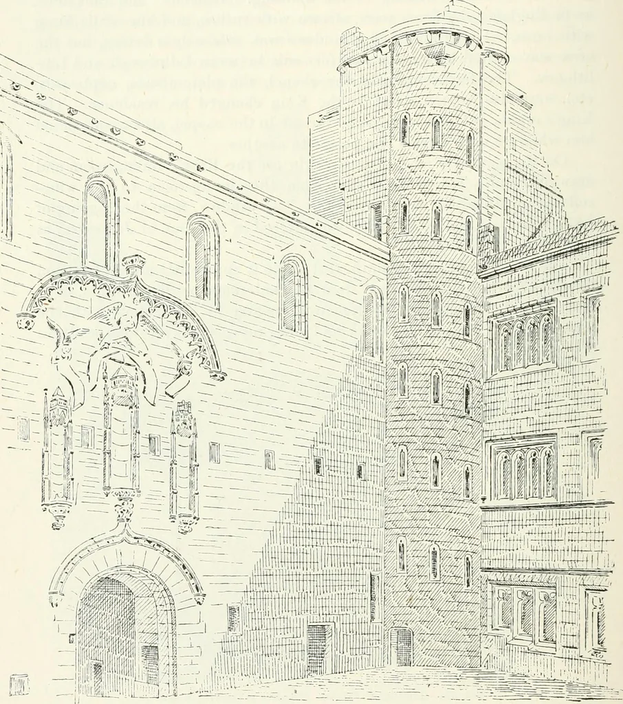 An illustration from The castellated and domestic architecture of Scotland, from the twelfth to the eighteenth century, 1887, leaf 513