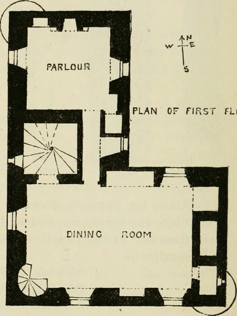 An illustration from The castellated and domestic architecture of Scotland, from the twelfth to the eighteenth century, 1887, leaf 101