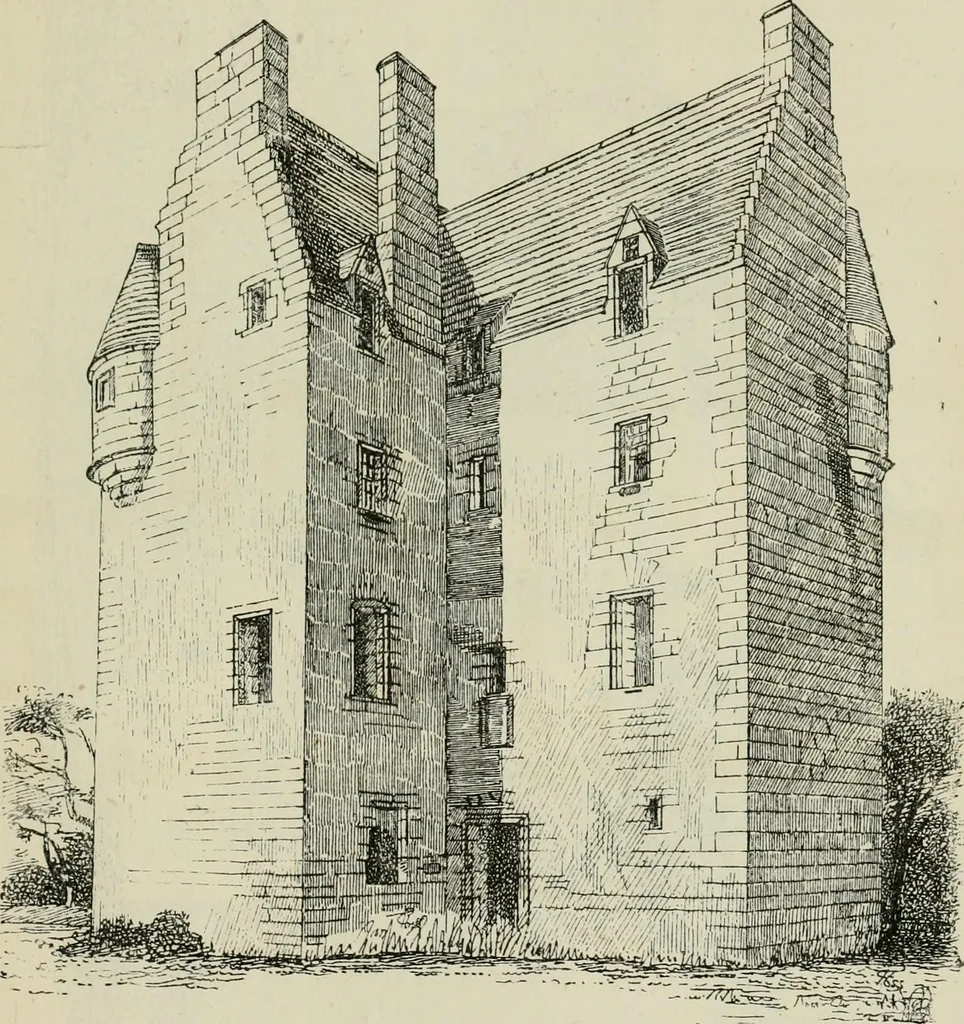 An illustration from The castellated and domestic architecture of Scotland, from the twelfth to the eighteenth century, 1887, leaf 102