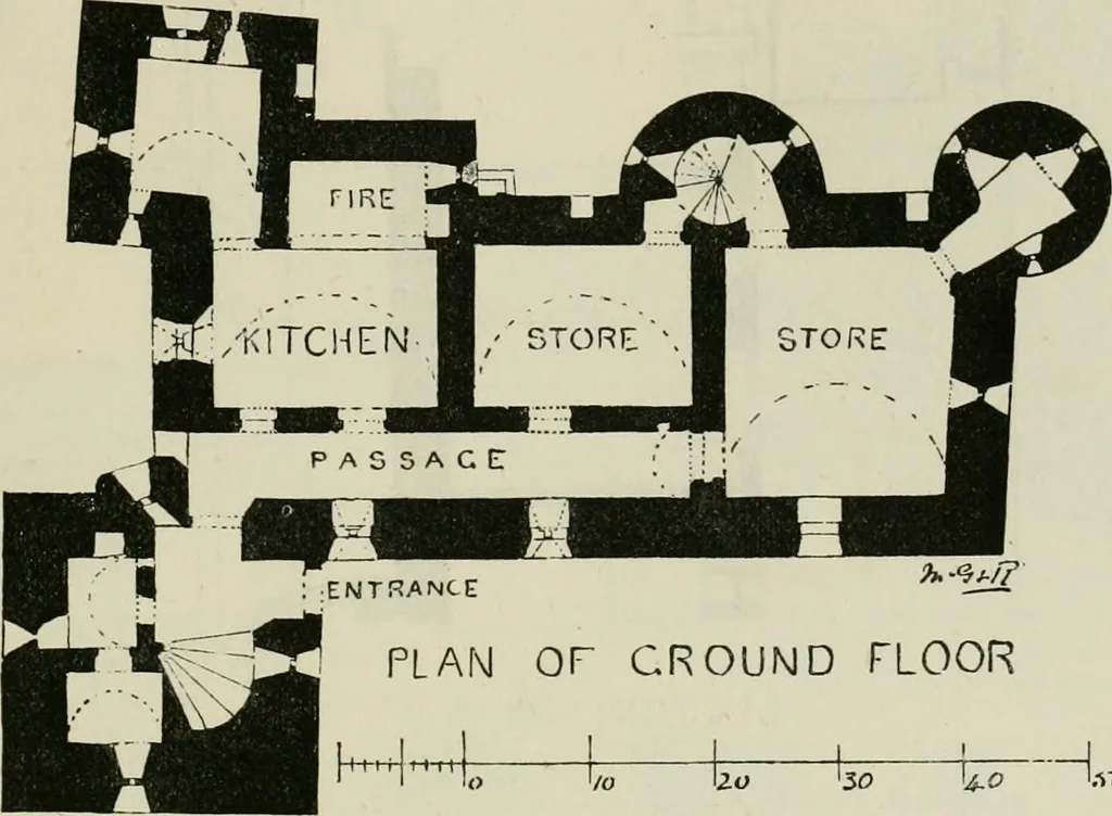 An illustration from The castellated and domestic architecture of Scotland, from the twelfth to the eighteenth century, 1887, leaf 110