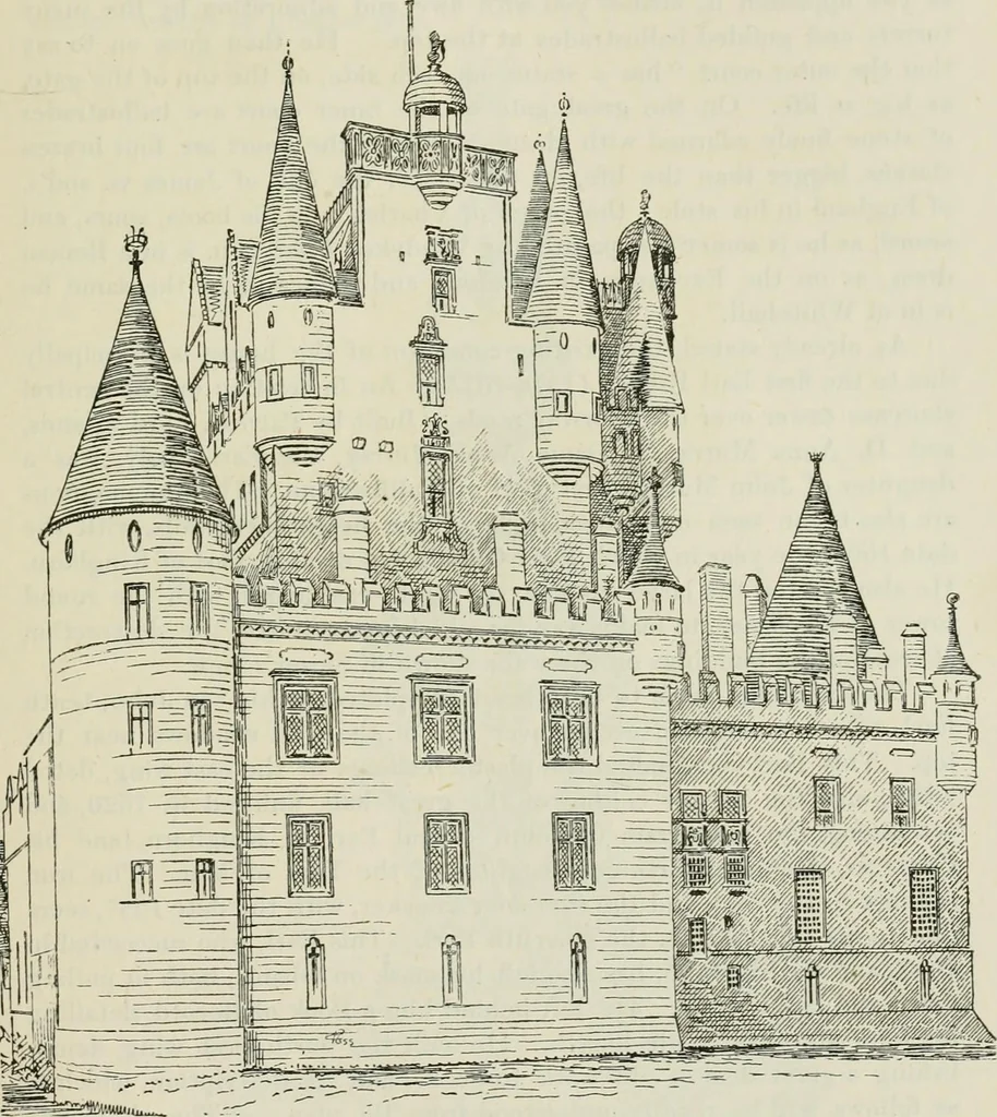 An illustration from The castellated and domestic architecture of Scotland, from the twelfth to the eighteenth century, 1887, leaf 132