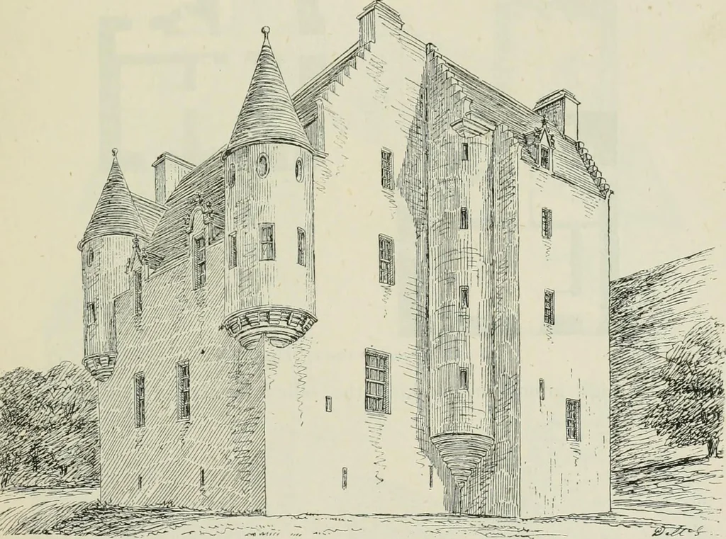 An illustration from The castellated and domestic architecture of Scotland, from the twelfth to the eighteenth century, 1887, leaf 148